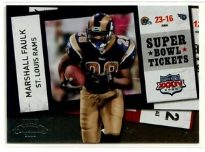 Boleto para el Super Bowl 2010 de los Playoffs Contenders #62 Marshall Faulk - Rams - Imagen 1 de 1