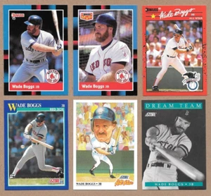 Wade Boggs fun 6 cards 1988 Donruss & 1990 Donruss, 1991 Score - Picture 1 of 2