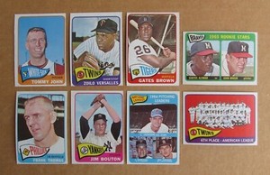 1965 TOPPS BASEBALL CARD SINGLES COMPLETE YOUR SET #1-300 UPDATED 10/6