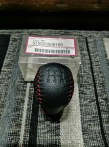 Genuine Leather Gear Shift Knob For: Subaru Impreza 22B Coupe 2dr WRX STI 1998 - Picture 1 of 7