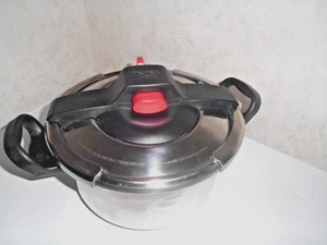 H Tefal Clipso Druckkochtopf, Edelstahl,  26 cm  6 L Alle Herdarten - Bild 1 von 8
