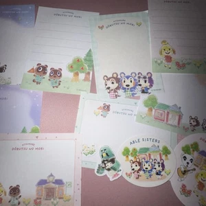 Animal Crossing New Horizons Small Stationery Set Cute Kawaii ACNH Stickers - Picture 1 of 7