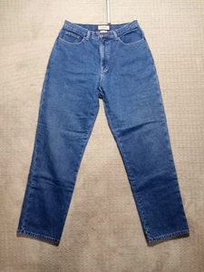 Jeans uomo LL Bean relaxed fit foderato in flanella denim taglia 14 M/T gamba dritta - Foto 1 di 13
