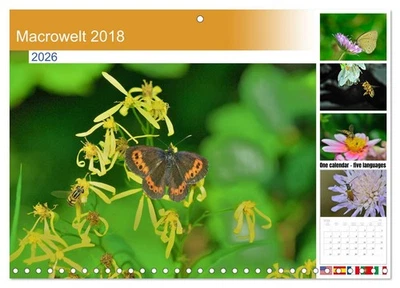 Macrowelt 2018 (Calendario de pared mensual 2026 11,7 x 16,5 (abierto)), CALVENDO 14 montes Foto 1 de 4