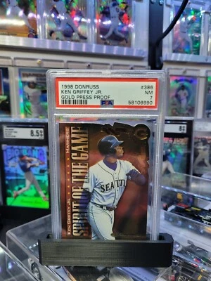 1998 Donruss - Spirit of the Game Press Proof Gold #386 Ken Griffey Jr - Image 1 of 2