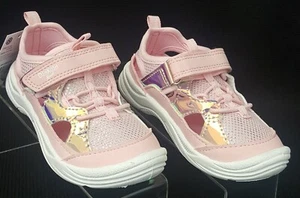 Oshkosh "Selene" Lt Pink/Rainbow Bump Toe Sneaker Girl's Toddler Size 5 NWB - Picture 1 of 9