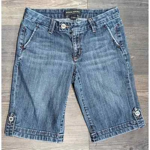 Banana Republic Y2K size 4 Denim Bermuda Shorts - Picture 1 of 4
