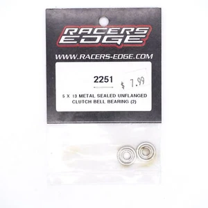 Racers Edge 2251 5 x 13 Metal Sealed Unflanged Clutch Bell Bearing (2) - Picture 1 of 1