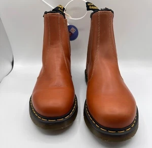 Dr. Martens Gr. 13 Kunstfell gefüttert Chelsea Style 2976 Stiefel braun Leder - Bild 1 von 9