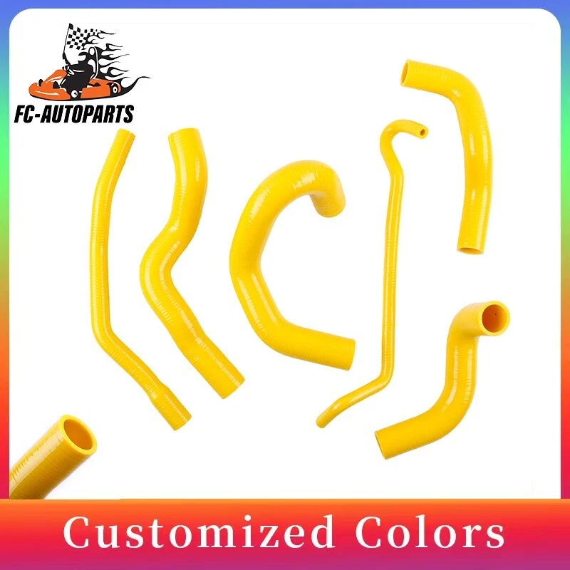 Manguera de radiador de refrigerante de silicona amarilla para Ford Mustang GT/SHELBY V8 2005-2010 Foto 1 de 4