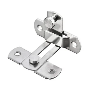 90 Degree Stainless Door Latch Sliding Screen Door Latch Barn Door Lock Hasp - Picture 1 of 12