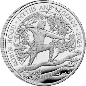 2024 UK £2 Myths & Legends - Robin Hood 1oz Silver Proof - Picture 1 of 8