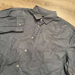 John Varvatos Hemd Herren Medium Langarm Knopfleiste Streifen Freizeit Baumwolle Erwachsene - Bild 1 von 9