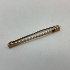 Antique APEX 9ct Gold Tie Pin/Bar Brooch w/ Green Stone 4.5cm 1.65g (G2) W#622