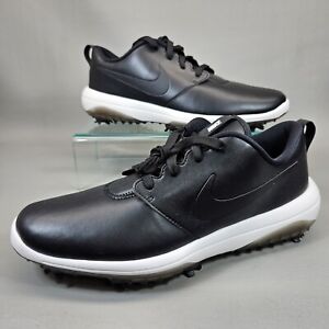 Nike Roshe G Tour Golf Shoes Spikes Black White AR5580-001 Men's Size 10