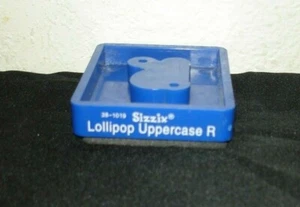 Sizzix-Lollipop Uppercase R-Blue Die-Used- No Case - Picture 1 of 3