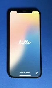 Apple iPhone 12 64GB A2172 Black Unlocked iOS 18.5 - Good Condition #42058 - Afbeelding 1 van 5