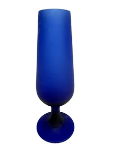 Rosenthal Netter Carlo Moretti Blue Satinato 6" Vase, a RARE Mid century piece - Picture 1 of 9