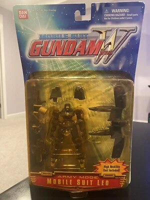 Traje Móvil Ala Gundam Modo Ejército Traje Móvil Leo Raro Versión Azul Bandai 2000 Foto 1 de 4