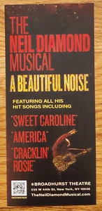 A Beautiful Noise Neil Diamond Musical Broadway Advertising Flyer Pamphlet 2023 - Picture 1 of 1