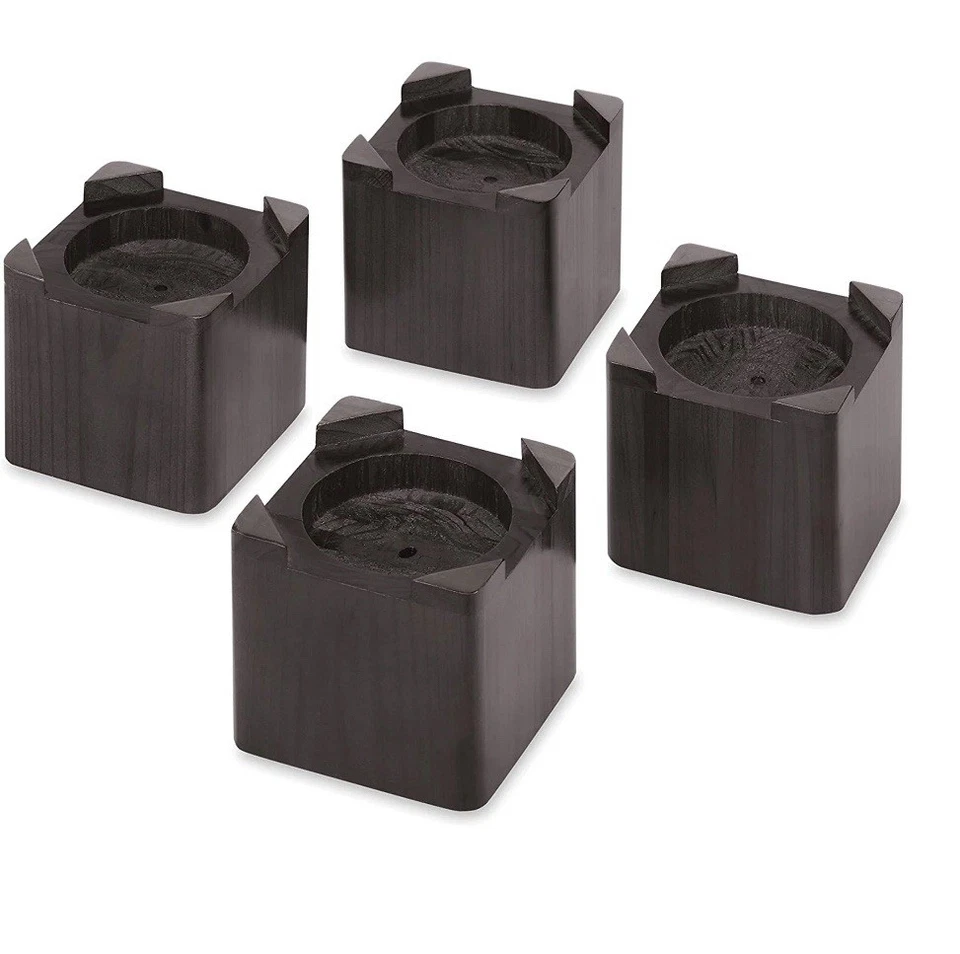 Whitmor дерева эспрессо комплект из 4 кровати стояк 6511-4713-ESPR - совершенно новый - Изображение 1 из 4