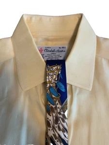 Turnbull & Asser Shirt 16/35 Plus Hermes Art des Steppes Silk Scarf Tie 3 3/8 in - Picture 1 of 10