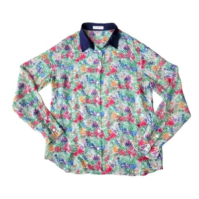 Blusa Equipment Mujer Seda Floral Abotonada Mediana Foto 1 de 4