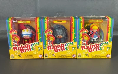 Juego de 3 figuras Rainbow Brite Cheebee edición de Navidad de invierno TLS Toys Twink  Foto 1 de 4