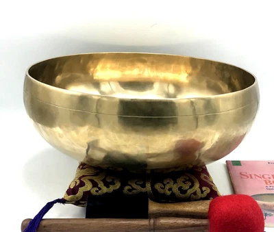 11 inch Massage Therapy Bowl-Deep Relaxing Tibetan Singing Bowl-Yoga Meditation - Image 1 of 4