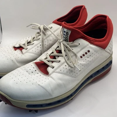 Zapatos de golf Ecco Cool 18 GTX Goretex de cuero EE. UU. 12 euros 45 rojos y blancos Foto 1 de 4