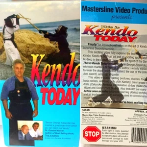 KENDO TODAY WITH SENSEI GEORGE ALEXANDER POSTURES STANCES FOOTWORK STRIKES VHS - Picture 1 of 8