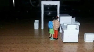Juego de dispositivos de rayos X de seguridad aeroportuaria escala 1/87 - Imagen 1 de 6