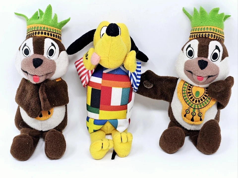 VTG McDonalds Happy Meal Soft Toys Disneyland Paris 2000 Set of 3 Good Condition - Image 1 of 4