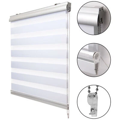 Doppelrollo Rollo Seitenzugrollo Fensterrollo Klemmrollo Duo Kassettenrollo Alu - Bild 1 von 4