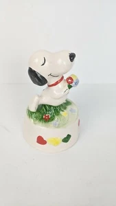 Aviva Snoopy Ceramic Wind Up Music Box Vintage Peanuts - Picture 1 of 9