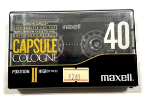 MAXELL Cápsula 40 Audio Cassette Cinta en Blanco Sellado Hecho en Japón Tipo II - Imagen 1 de 3