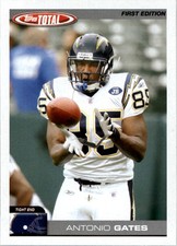 2004 Topps Total First Edition Chargers Football Card #71 Antonio Gates