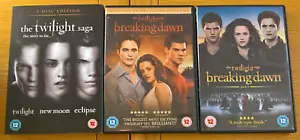 The Twilight Saga Complete Collection DVD New Moon Eclipse Breaking Dawn 1 & 2 - Picture 1 of 1
