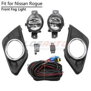 For Nissan Rogue X-Trail 2014-16 Fog Light Halogen Lamp W/ Bezel Switch Harness - Picture 1 of 12