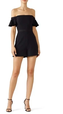 Rachel Zoe Lisa Romper Women’s Black  Sz 2 $425 Free Shipping! - Image 1 of 4