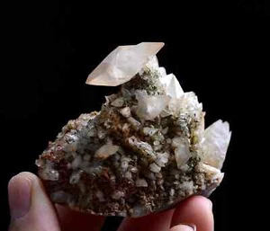 113g Natural red double-pointed Calcite Mineral Specimen/Hubei China - Picture 1 of 14