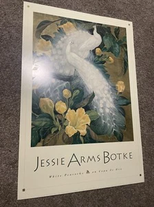 White Peacocks on Copa de Oro by Jessie Arms Botke Art Poster Print 38" x 26" - Picture 1 of 3