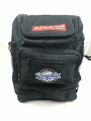Game Time Budweiser Kansas City KC Royals Baseball Club MLB Travel Backpack 15" - Image 1 of 2