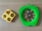 1 x Apfelteiler Kunststoff grn + 1 Ausstecher Kunststoff gelb siehe Abbildung