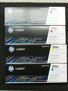 HP 206X ( W2110X, W2111X, W2112X, W2113X ) Tonerkartuschen, 4er Set Farben, Neu - Bild 1 von 1