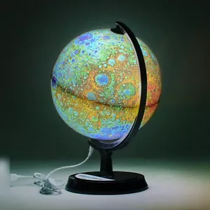 Mapsoft Guida Globo Luna topografia Illuminata, 24 cm/9,5", MTI-24, Globo Lunare - Foto 1 di 17
