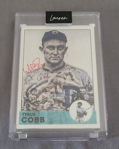 Project70 #628 Ty Cobb Lauren Taylor Artist Signed Red Edition 2/20