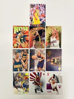 JALEN ROSE ROOKIE CARDS WITH INSERTS LoT Of 10 Cards Sky Force Topps Finest Flai - Image 1 of 2