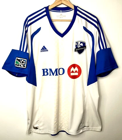 Adidas Montreal Impact Mens Size XL Authentic MLS 2012 Away Jersey Embroidered Cover