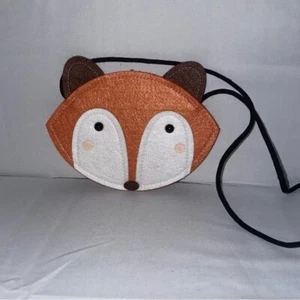 Handmade Purse Kids Crossbody Fox Face Single Pocket Children's Animal Purse - Picture 1 of 6